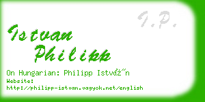 istvan philipp business card